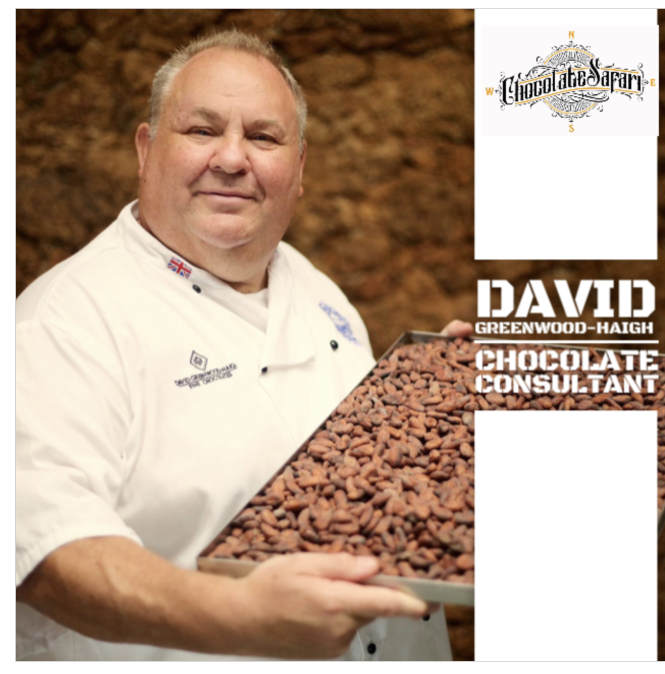 consultant holding cocoa beans